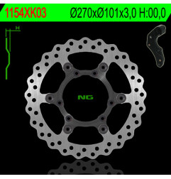 NG TARCZA HAMULCOWA PRZÓD Z ADAPTEREM OVERSIZE (270X101X3) HONDA CRF 250/450R '04-14', CRF 450X '04-'16