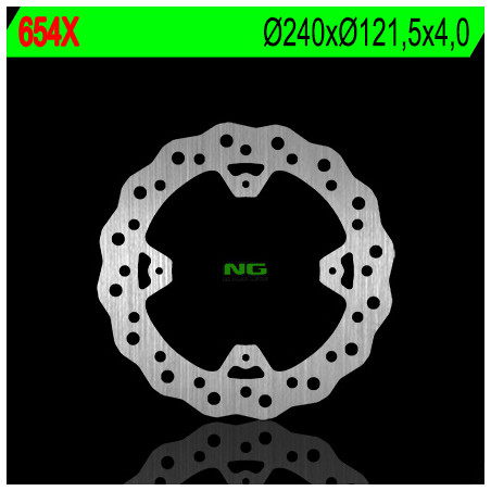 NG TARCZA HAMULCOWA TYŁ HONDA CR 125/250 '02-07, CRF 250/450R '04-'21 (240X121,5X4) WAVE