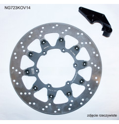NG TARCZA HAMULCOWA PRZÓD Z ADAPTEREM OVERSIZE (320X118X5) YAMAHA YZF 450 '08-'15' (NG723K14)