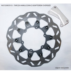 NG TARCZA HAMULCOWA PRZÓD Z ADAPTEREM OVERSIZE YAMAHA YZ 125 '00-'12,YZF 450 '03-'04, WRF 426/450 '03-'17