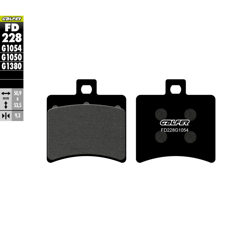 GALFER KLOCKI HAMULCOWE KH298 PÓŁMETALICZNE GALFER KLOCKI HAMULCOWE KH298 PÓŁMETALICZNE