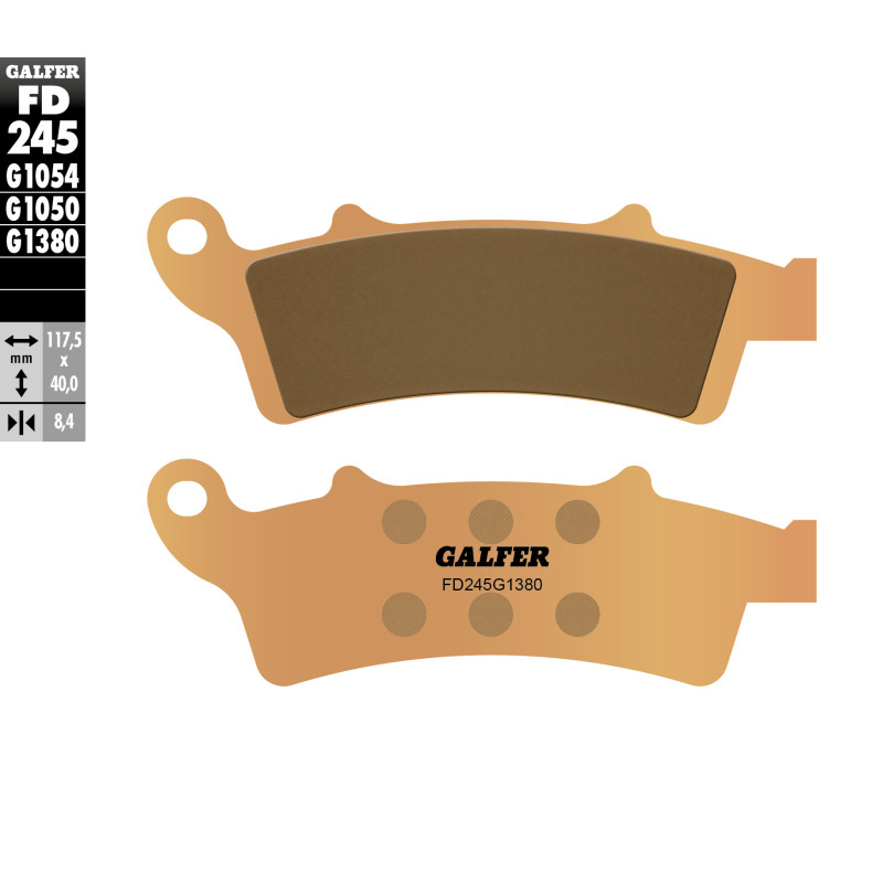 GALFER KLOCKI HAMULCOWE KH324 SPIEK METALICZNY SCOOTER (ZŁOTE) SKUTER GALFER KLOCKI HAMULCOWE KH324 SPIEK METALICZNY SCOOTER (ZŁOTE) SKUTER