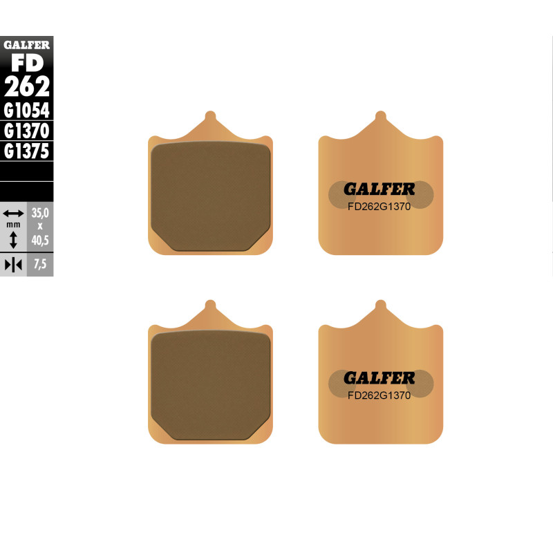 GALFER KLOCKI HAMULCOWE KH322/4 SPIEK METALICZNY (ZŁOTE) STREET (BREMBO PRZÓD) GALFER KLOCKI HAMULCOWE KH322/4 SPIEK METALICZNY (ZŁOTE) STREET (BREMBO PRZÓD)