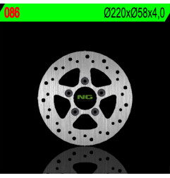 NG TARCZA HAMULCOWA PRZÓD KYMCO 50/125/150/250 (220X58X4) (5X10,5MM)