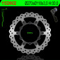 NG TARCZA HAMULCOWA Z ADAPTEREM OVERSIZE (270X118X3) NG TARCZA HAMULCOWA Z ADAPTEREM OVERSIZE (270X118X3)