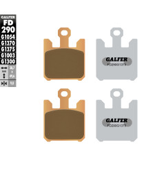 GALFER KLOCKI HAMULCOWE KH369/4 SPIEK METALICZNY (ZŁOTE) SPORT