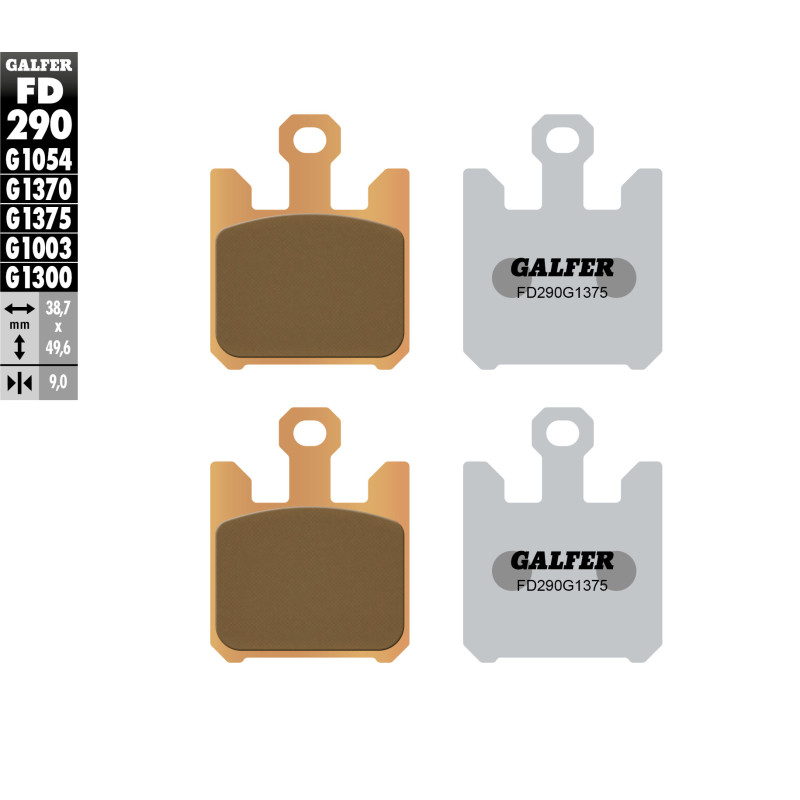 GALFER KLOCKI HAMULCOWE KH369/4 SPIEK METALICZNY (ZŁOTE) SPORT GALFER KLOCKI HAMULCOWE KH369/4 SPIEK METALICZNY (ZŁOTE) SPORT