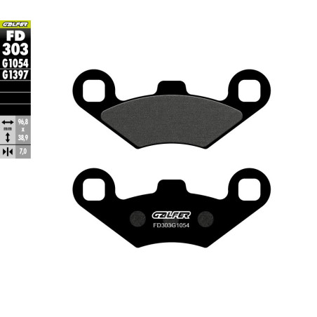 GALFER KLOCKI HAMULCOWE KH159 PÓŁMETALICZNE ATV POLARIS
