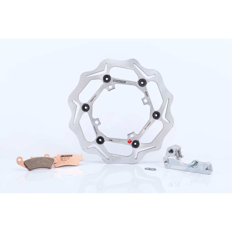 KOMPLET TARCZA HAMULCOWA WAVE FLOATING 270 MM Z KLOCKAMI HAMULCOWYMI ORAZ ADAPTEREM BRAKING OKWL14 KOMPLET TARCZA HAMULCOWA WAVE FLOATING 270 MM Z KLOCKAMI HAMULCOWYMI ORAZ ADAPTEREM BRAKING OKWL14