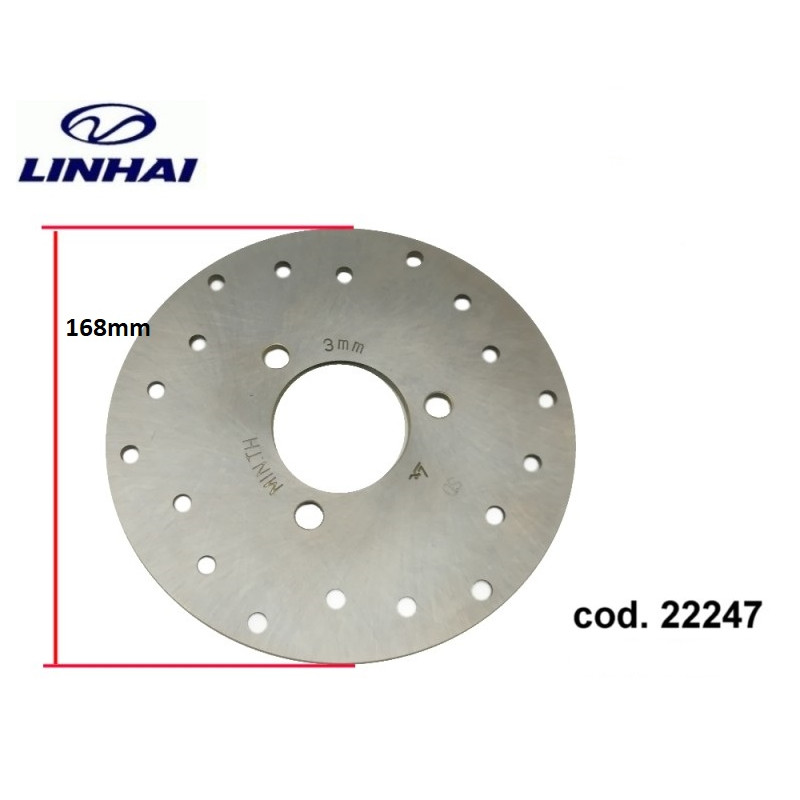 Tylna tarcza hamulcowa linhai 260 300 400 22247