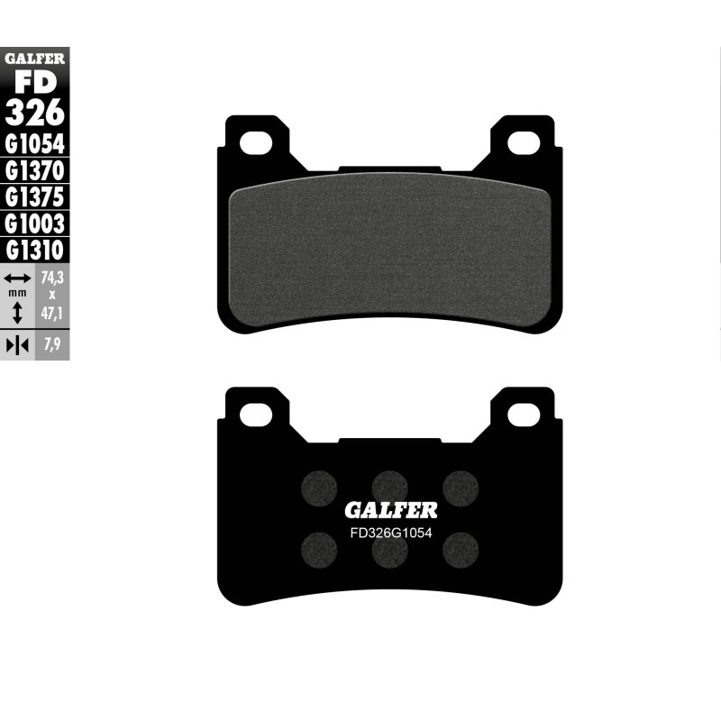 GALFER KLOCKI HAMULCOWE KH390 PÓŁMETALICZNE HONDA CBR 600/1000RR PRZÓD GALFER KLOCKI HAMULCOWE KH390 PÓŁMETALICZNE HONDA CBR 600/1000RR PRZÓD
