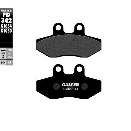 GALFER KLOCKI HAMULCOWE KH393 PÓŁMETALICZNE SKUTERY YAMAHA/ MBK