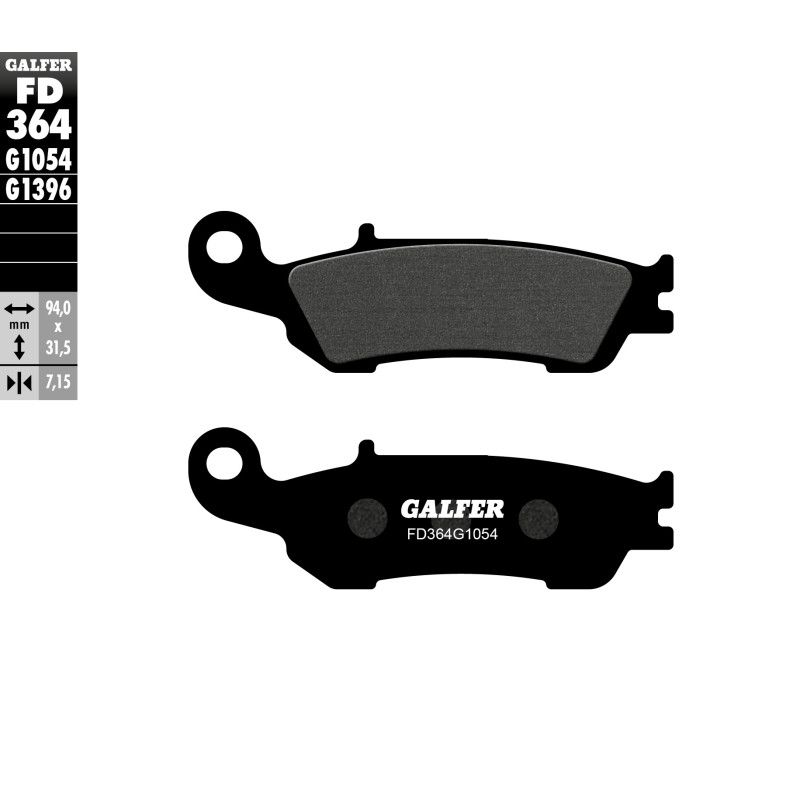 GALFER KLOCKI HAMULCOWE KH450 PÓŁMETALICZNE OFF ROAD GALFER KLOCKI HAMULCOWE KH450 PÓŁMETALICZNE OFF ROAD