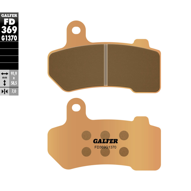 GALFER KLOCKI HAMULCOWE KH409 SPIEK METALICZNY (ZŁOTE) STREET HARLEY DAVIDSON GALFER KLOCKI HAMULCOWE KH409 SPIEK METALICZNY (ZŁOTE) STREET HARLEY DAVIDSON