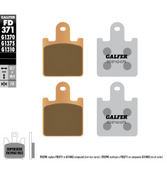 GALFER KLOCKI HAMULCOWE KH417/4 SPIEK METALICZNY (ZŁOTE) SPORT