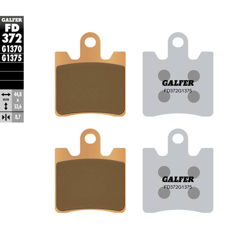 GALFER KLOCKI HAMULCOWE KH423/4 SPIEK METALICZNY (ZŁOTE) SPORT GALFER KLOCKI HAMULCOWE KH423/4 SPIEK METALICZNY (ZŁOTE) SPORT