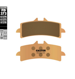 GALFER KLOCKI HAMULCOWE KH447 SPIEK METALICZNY (ZŁOTE) SINTER STREET, PRZÓD (BREMBO)