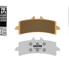 GALFER KLOCKI HAMULCOWE KH447 SPIEK METALICZNY (ZŁOTE) SINTER SPORT, PRZÓD (BREMBO)