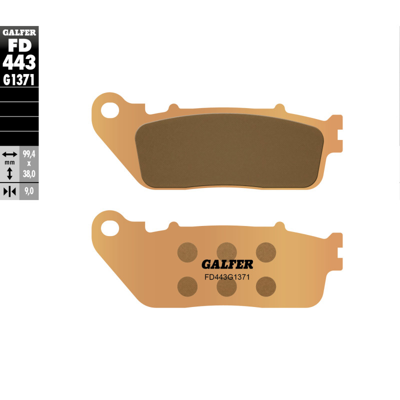 GALFER KLOCKI HAMULCOWE KH488 SPIEK METALICZNY (ZŁOTE) STREET GALFER KLOCKI HAMULCOWE KH488 SPIEK METALICZNY (ZŁOTE) STREET