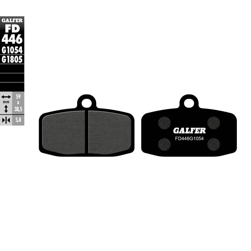 GALFER KLOCKI HAMULCOWE KH612 PÓŁMETALICZNE GALFER KLOCKI HAMULCOWE KH612 PÓŁMETALICZNE