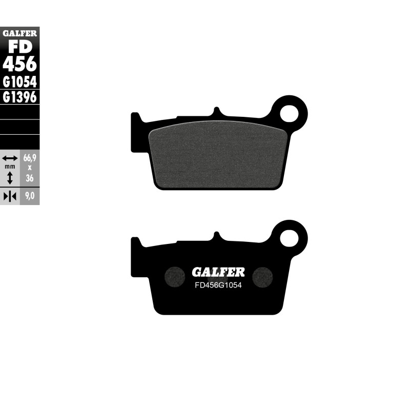 GALFER KLOCKI HAMULCOWE KH367/2 PÓŁMETALICZNE GALFER KLOCKI HAMULCOWE KH367/2 PÓŁMETALICZNE
