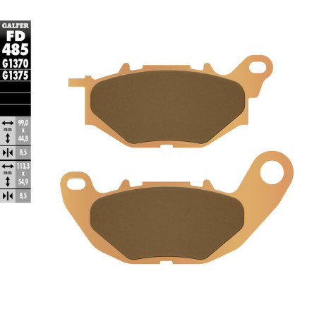 GALFER KLOCKI HAMULCOWE KH663 SPIEK METALICZNY STREET YAMAHA YZF-R3 15-23, MT-03 16-23, XMAX 125 17-20, XMAX 300 17-23
