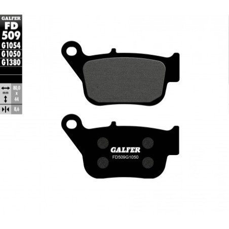 GALFER KLOCKI HAMULCOWE KH678 PÓŁMETALICZNE YAMAHA YP 250R X-MAX '14-'17