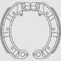BRENTA SZCZĘKI HAMULCOWE PIAGGIO PK 50/125, PX 125/150/200, GS 160, SS 180/200, PE 200 (Z BLASZKAMI)(150x24mm) (FT 0128) BRENTA SZCZĘKI HAMULCOWE PIAGGIO PK 50/125, PX 125/150/200, GS 160, SS 180/200, PE 200 (Z BLASZKAMI)(150x24mm) (FT 0128)