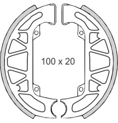 BRENTA SZCZĘKI HAMULCOWE GILERA 50 PIAGGIO NRG/NTT/QUARTZ/TPH/ZIP (100x20mm) (FT 0266)