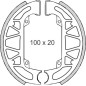 BRENTA SZCZĘKI HAMULCOWE GILERA 50 PIAGGIO NRG/NTT/QUARTZ/TPH/ZIP (100x20mm) (FT 0266)