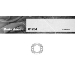 BRENTA SZCZĘKI HAMULCOWE DERBI 50 GILERA RUNNER / TYPHOON, PIAGGIO ZIP / HEXAGON (110x25mm) (FT 1284)