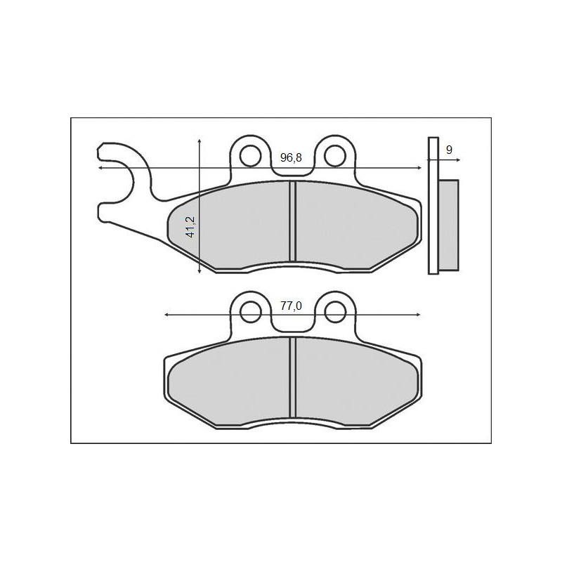 BRENTA KLOCKI HAMULCOWE KH353 (ORGANIC) APRILIA / PIAGGIO / VESPA / DERBI PRZÓD BRENTA KLOCKI HAMULCOWE KH353 (ORGANIC) APRILIA / PIAGGIO / VESPA / DERBI PRZÓD