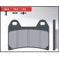 BRENTA KLOCKI HAMULCOWE KH244 (ORGANIC) BREMBO PRZÓD BRENTA KLOCKI HAMULCOWE KH244 (ORGANIC) BREMBO PRZÓD