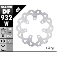 GALFER TARCZA HAMULCOWA PRZÓD HARLEY-DAVIDSON (300X124,5X5) (KOŁO HARLEY DAVIDSON CHISER LUB SLICER '09-'18)