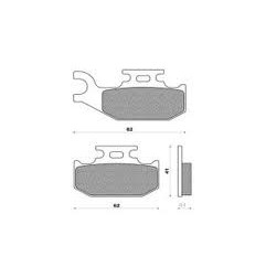 BRENTA KLOCKI HAMULCOWE KH413 (ORGANIC)