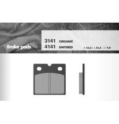 BRENTA KLOCKI HAMULCOWE KH18 PRZÓD (BMW K75/100/1100/1200, R45/65/80/100) (FT 3141)