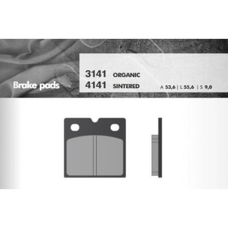 BRENTA KLOCKI HAMULCOWE KH18 PRZÓD (BMW K75/100/1100/1200, R45/65/80/100) (FT 3141)