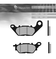 BRENTA KLOCKI HAMULCOWE KH464 YAMAHA YBR 125 '06-'15, N-MAX 125 / 150 PRZÓD (FT 3152)