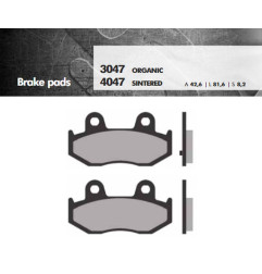 BRENTA KLOCKI HAMULCOWE KH411 SPIEK METALICZNY (ZŁOTE) BURGMAN (FT 4047)