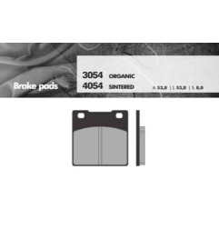 BRENTA KLOCKI HAMULCOWE KH161 SPIEK METALICZNY (ZŁOTE) (KAWASAKI ZXR/ZZR/ZRX/ZX TYŁ) (FT 4054)