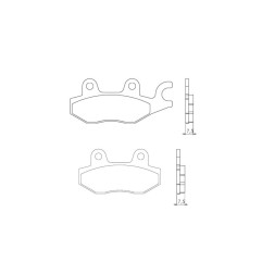 BRENTA KLOCKI HAMULCOWE KH165 / KH215 SPIEK METALICZNY (ZŁOTE) (FT 4064)