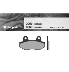 BRENTA KLOCKI HAMULCOWE KH86 SPIEK METALICZNY (ZŁOTE) (FT 4069)
