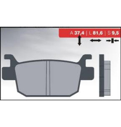 BRENTA KLOCKI HAMULCOWE KH415 SPIEK METALICZNY (ZŁOTE) (FT 4082)