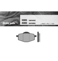 BRENTA KLOCKI HAMULCOWE KH101 SPIEK METALICZNY (ZŁOTE) (FT 4085)