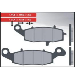 BRENTA KLOCKI HAMULCOWE KH229 SPIEK METALICZNY (ZŁOTE) (FT 4092)