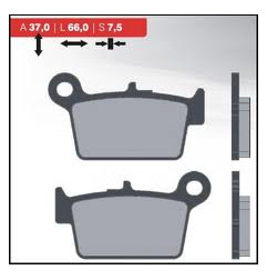 BRENTA KLOCKI HAMULCOWE KH367 SPIEK METALICZNY (ZŁOTE) (FT 4101)