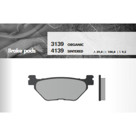 BRENTA KLOCKI HAMULCOWE KH319/2 SPIEK METALICZNY (ZŁOTE) (FT 4139)