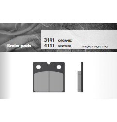 BRENTA KLOCKI HAMULCOWE KH18 SPIEK METALICZNY (ZŁOTE) (BMW K75/100/1100/1200, R45/65/80/100) (FT 4141)