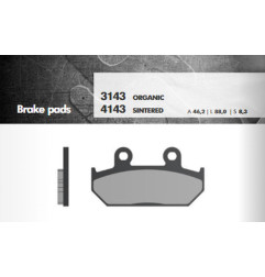 BRENTA KLOCKI HAMULCOWE KH124/2 SPIEK METALICZNY (ZŁOTE) (FT 4143)
