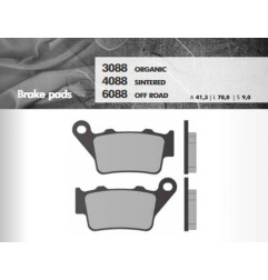 BRENTA KLOCKI HAMULCOWE KH208 / KH213 SPIEK METALICZNY (ZŁOTE) OFF ROAD TYŁ ZACISK BREMBO (FT 6088)